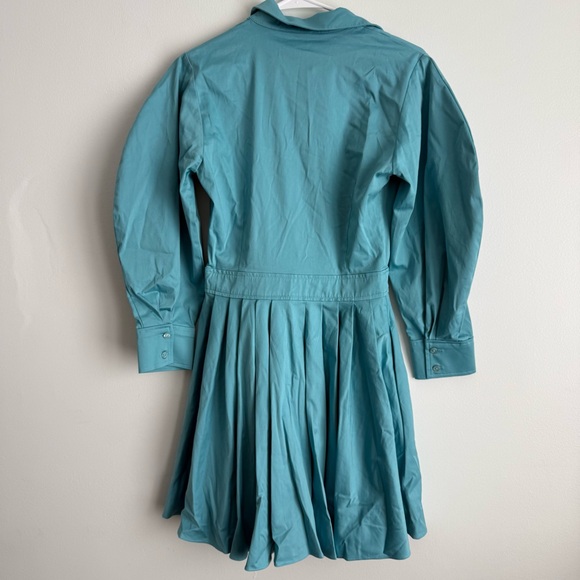 NWT Alexis Dress Mirielle Mini Balloon Sleeve in Cerulean Blue - Picture 4 of 6